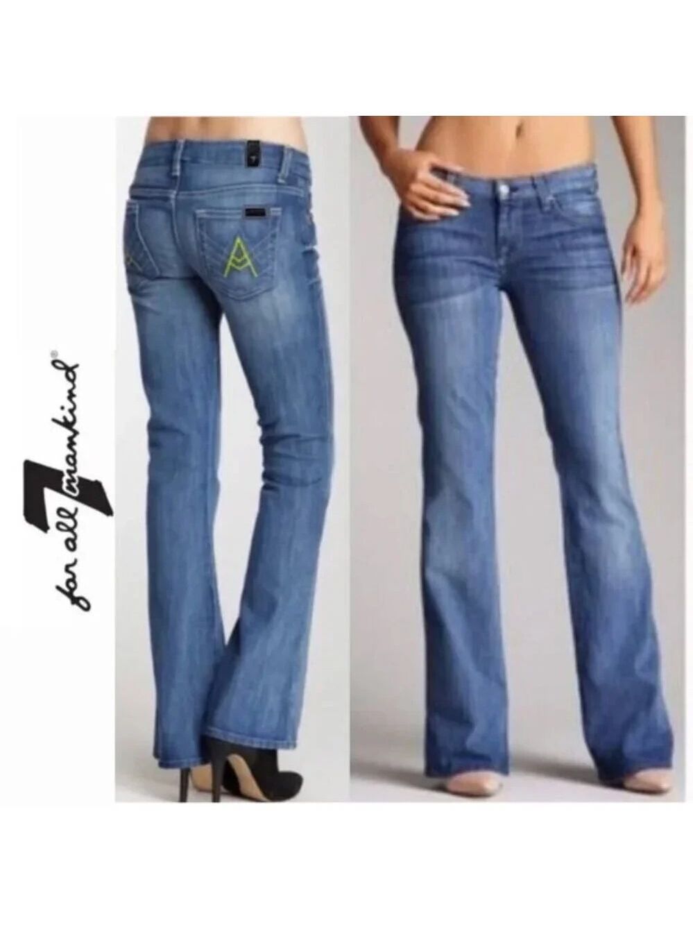 7 For All Mankind A Pocket Bootcut Jeans 27